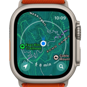 mapas topográficos apple watch ultra